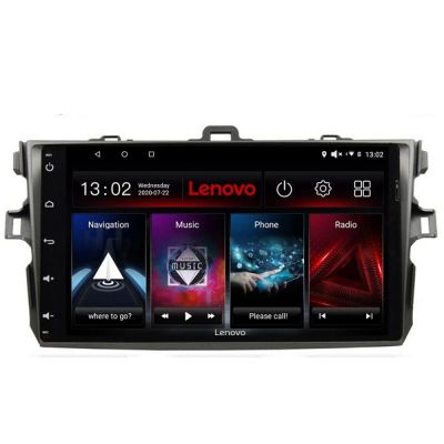 Navigatie Toyota Corolla Lenovo Kit-063 8 core QLED 2K 4+64 360 Android Waze USB Navigatie Internet Youtube Radio