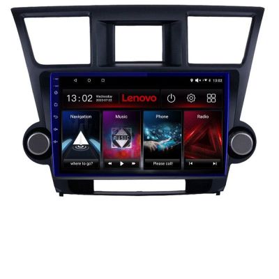 Navigatie Toyota Highlander 2007-2013 Android radio gps internet 8 core QLED 2K 4+64 360 Lenovo
