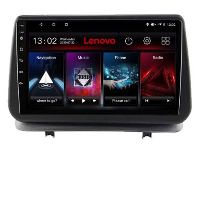 NavigatieRenault Clio 3 2005-2013 Lenovo Kit-Clio3 8 core QLED 2K 8+256 360 Android Waze USB Navigatie Internet Youtube Radio