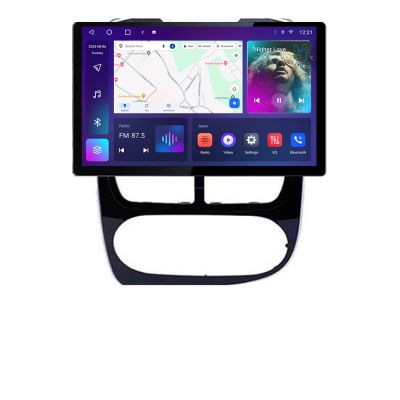 Navigatie dedicata Renault Clio 4 V1 N-467 Edonav ecran 13" 2K 4+32 Android Waze USB Navigatie 4G 360 Toslink Youtube Radio KI