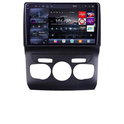 Navigatie Citroen C4 2011-2016  Edotec Kit-241 8 core QLED 2K 12+256GB 360 Android Waze USB Navigatie Internet Youtube Radio
