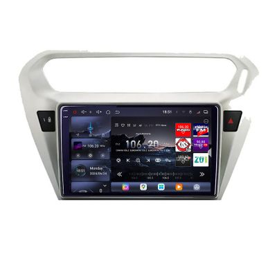 Navigatie Peugeot 301 2012-2020 Citroen C-Elisee Edotec Kit-301 8 core QLED 2K 12+256GB 360 Android Waze USB Navigatie Internet Youtube Radio v1
