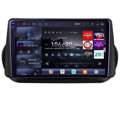 Navigatie Peugeot Bipper, Citroen Nemo, Fiat Qubo 2008-2017 Android radio gps internet 8 core QLED 2K 12+256GB 360 Edotec