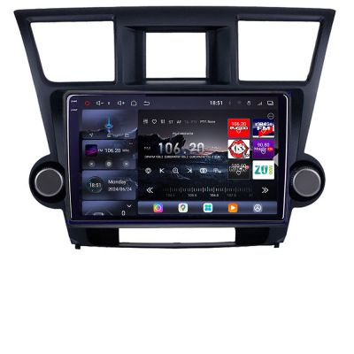 Navigatie Toyota Highlander 2007-2013 Android radio gps internet 8 core QLED 2K 12+256GB 360 Edotec