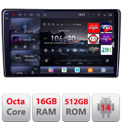 Navigatie Citroen Berlingo Opel Combo 2021- Qled 2K Octa Core 12+256GB LTE 4G DSP Wifi 5Ghz android auto carplay radio gps internet kit-berlingo2021+EDT-E810-2K