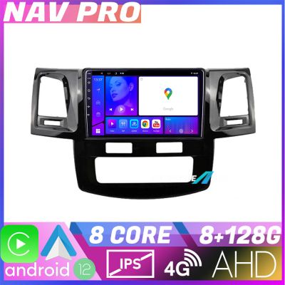 Navigatie Toyota Hilux 2008 2014 KIT 143 EDOTEC-LITE Android Ecran 720P Octa Core 8 128 Carplay