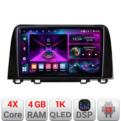 Navigatie Honda CRV 2016-2022 A-CR9  4+64 InCell Display 1K Android Waze USB Navigatie Internet Youtube Radio