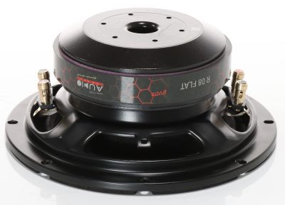 Subwoofere plat de înaltă eficiență R 08 FLAT EVO3-D4, realizat cu MDF de10/18mm