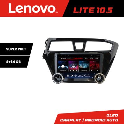 Navigatie Hyundai I20 2015-2018 Kit-517 Lenovo  8 core 4+64 10.5 inch Incell 1K android Wifi 5Ghz gps internet