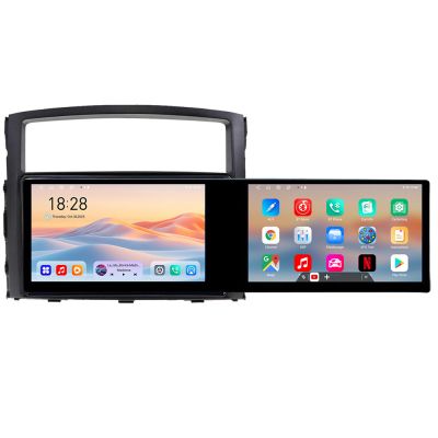 Navigatie Mitsubishi Pajero Kit-452 Edotec 2 ecrane  8 core 4+128 21.6 inch Incell android Wifi 5Ghz gps internet