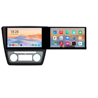 Navigatie Skoda Yeti 2009-2014 Kit-YETI Edotec 2 ecrane  8 core 4+128 21.6 inch Incell android Wifi 5Ghz gps internet