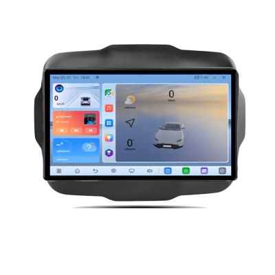 Navigatie Jeep Renegade C-500 Android 8 Core 2.2 Ghz 8+128 Qled 1K ADAS 4G LTE GPS 360 KIT-500+EDT-E409V3