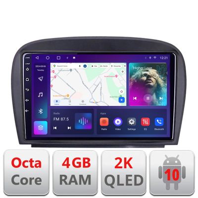 Navigatie Mercedes SL W230 2004-2011 C-W230 Android Octa Core Ecran 2K QLED GPS 4G 4+32GB 360 KIT-w230+EDT-E409-2K