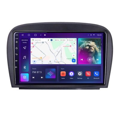 Navigatie Mercedes SL W230 2004-2011 C-W230 Android Octa Core Ecran 2K QLED GPS 4G 4+32GB 360 KIT-w230+EDT-E409-2K