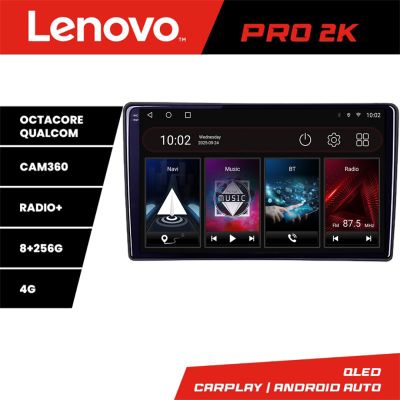 Navigatie Citroen C3 2022- Lenovo Qled 2K Octa Core 8+256 360 DSP carplay android auto radio gps internet PRO-2K-9-8+256