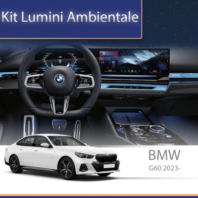 Lumini Ambientale BMW G60 G61 G70 seria 5 7 M5 G90 iX i20 buton multimedia iluminat control telefon sau sistem original