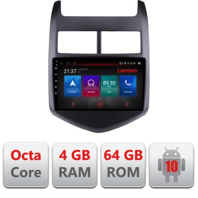 Navigatie Chevrolet Aveo 2010-2013 E-AVEO10 Octa Core cu Android Radio Bluetooth Internet GPS WIFI DSP 4+64GB 4G RESIGILAT
