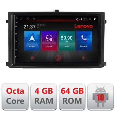 Navigatie Rexton 2019- E-REXTON Octa Core cu Android Radio Bluetooth Internet GPS WIFI DSP 4+64GB 4G RESIGILAT