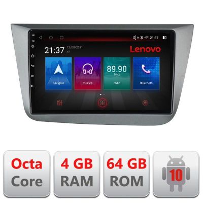 Navigatie Seat Leon 2005-2012 E-leon05 Octa Core cu Android Radio Bluetooth Internet GPS WIFI DSP 4+64GB 4G RESIGILAT