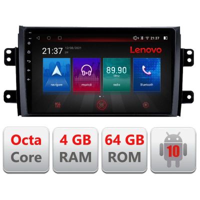 Navigatie Suzuki SX4 2006-2013 E-124 Octa Core cu Android Radio Bluetooth Internet GPS WIFI DSP 4+64GB 4G RESIGILAT