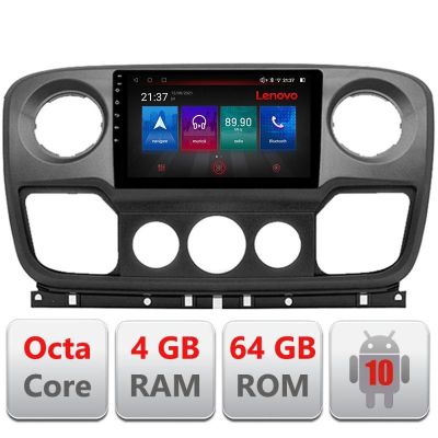 Navigatie Opel Movano, Renault Master 2010-2021 Android radio gps internet Octa Core 4+64GB LTE Kit-movano+EDT- v1 RESIGILAT