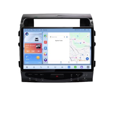 Navigatie Toyota Land Cruiser V8 L200 2009-2020 Qled 1K Octa Core 4+64 LTE 4G DSP Wifi 5Ghz android auto carplay radio gps internet kit-381-type-b+EDT-E413V3+kit-10-9