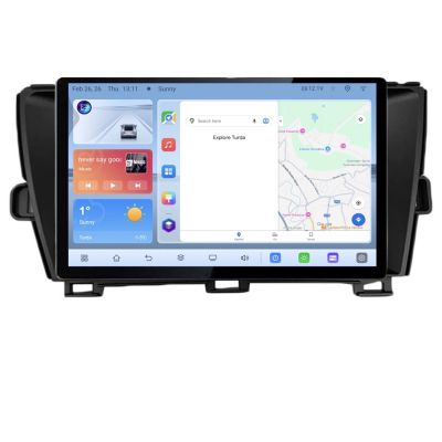 Navigatie Toyota Prius 2009-2014 Edotec 4+64 1K 13 inch qled android 4G DSP gps internet  Kit-TY39