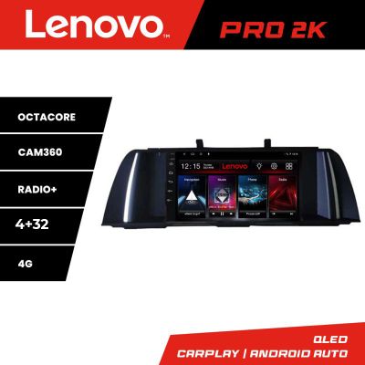 Navigatie Bmw F10 NBT 2012-2016 Android radio bluetooth internet 8 core QLED 2K 4+32 360 Lenovo