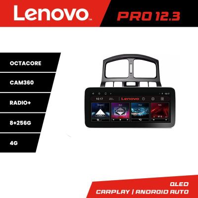 Navigatie Hyundai Santa Fe 2000-2006 Lenovo PRO 8+256 12.3 inch qled android 4G DSP gps internet  C