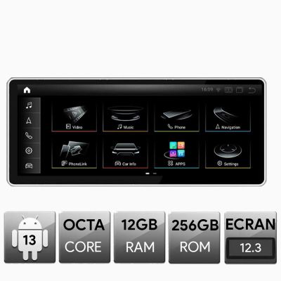 Navigatie Audi A4 A5 MMI 3G 2009-2014, Android, Octa Core, 12+256, 12.3", Qled 2K 2400x900, Qualcomm 680