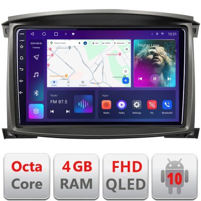 Navigatie Toyota Land Cruiser L100 2002-2006 Android radio gps internet quad core 4+64 carplay android auto KIT-L105-automatic+EDT-E310v3