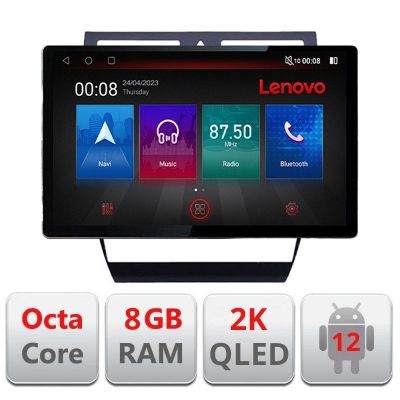 Navigatie Audi A6 Quad Core N-102 ecran 13" 2K 8+128 Android Waze USB Navigatie 4G 360 Toslink Youtube Radio KI