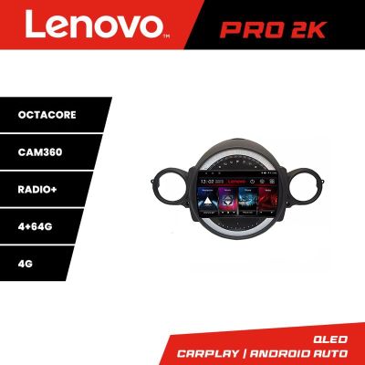 Navigatie Mini 2007-2011 8 core QLED 2K 4+64 360 Android Waze USB Navigatie Internet Youtube Radio Lenovo