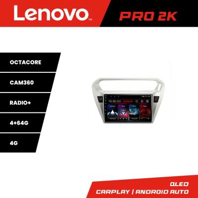 Navigatie Peugeot 301 Citroen C-Elisee Lenovo Kit-301 8 core QLED 2K 4+64 360 Android Waze USB Navigatie Internet Youtube Radio v1