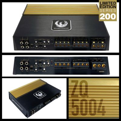 Amplificatoare Phoenix Gold  ZQ5004 4x85W RMS 4 Ohm / 4x130W RMS, 2 Ohm, Class A/B, Editie limitata