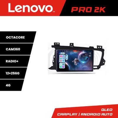 Navigatie Kia Optima 2011-2013 Lenovo Kit-091 8 core QLED 2K 12+256 360 Android Waze USB Navigatie Internet Youtube Radio