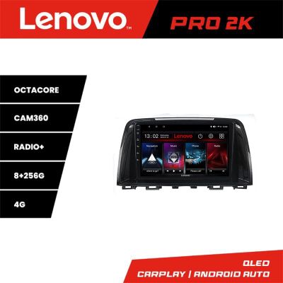 Navigatie Mazda 6 2013-2017 Lenovo Kit-223 8 core QLED 2K 8+256 360 Android Waze USB Navigatie Internet Youtube Radio