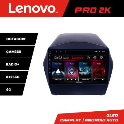 Navigatie Hyundai IX35 Kit-361 8 core QLED 2K 8+256 360 Android Waze USB Navigatie Internet Youtube Radio