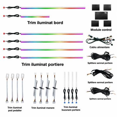 Lumini ambientale Mercedes Benz Clasa ML W166 2012-2015 NIGHTVIBE