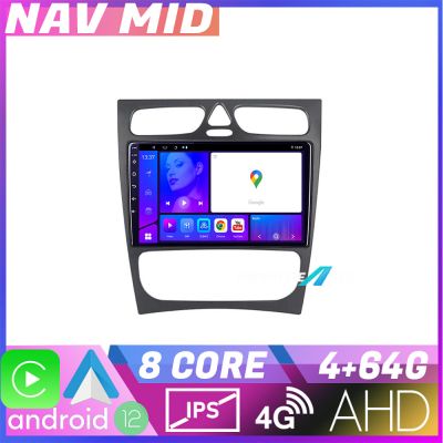Navigatie Mercedes C W203 2000 2004 KIT clk EDOTEC-LITE Android Ecran 720P Octa Core 4+32 Carplay