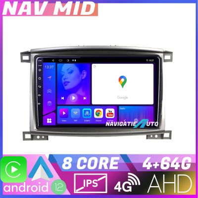 Navigatie Toyota Land Cruiser L100 2002 2008 KIT L100 EDOTEC-LITE Android Ecran 720P Octa Core 4+32 Carplay v1