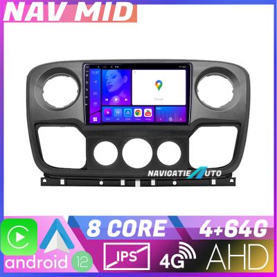 Navigatie Opel Movano  Renault Master 2010 2021 EDOTEC-LITE Android Ecran 720P Octa Core 4+32 Carplay