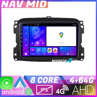 Navigatie Fiat 500L 2012 2017 KIT 500L EDOTEC-LITE Android Ecran 720P Octa Core 4+32 Carplay