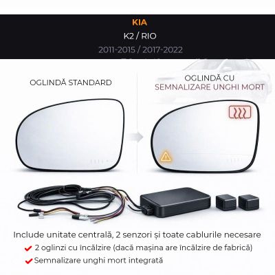 Senzor unghi mort Kia-6 2011-2015 Kia K2 2017-2022 Kia Rio — oglindă dedicată