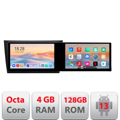 Navigatie VW Golf6 2009-2013 Kit-golf6 Edotec 2 ecrane  8 core 4+128 21.6 inch Incell android Wifi 5Ghz gps internet  C